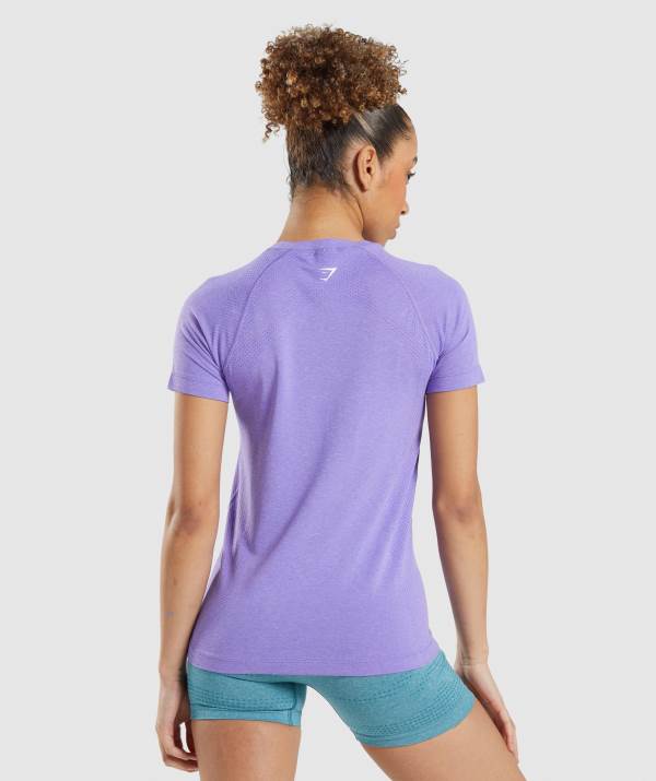Damske Tricka Gymshark Vital Seamless 2.0 Light Svetlo Nachový | BO0218475